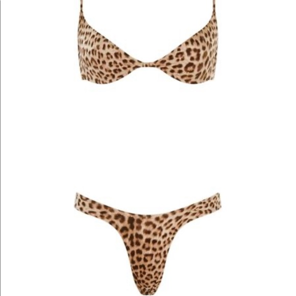 Monica hansen NWT leopard bikini  👙 - Picture 16 of 16